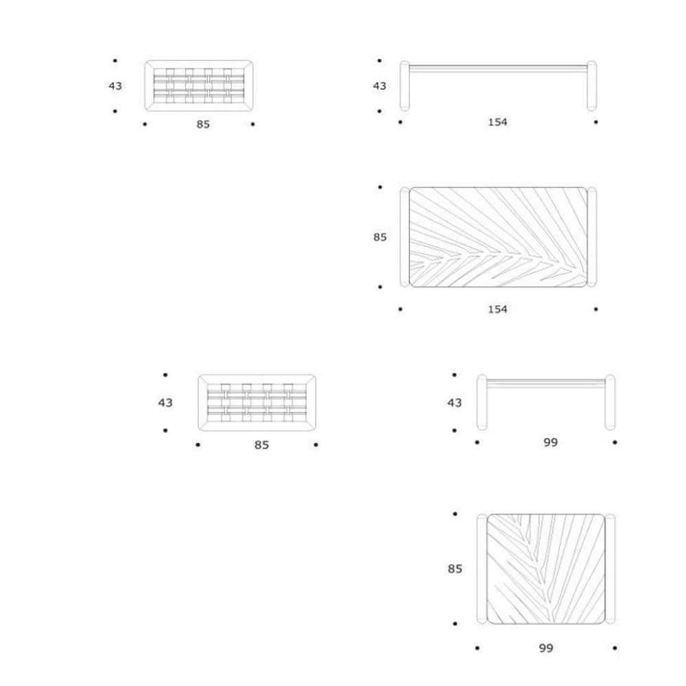 Harriet Coffee Table by Smania