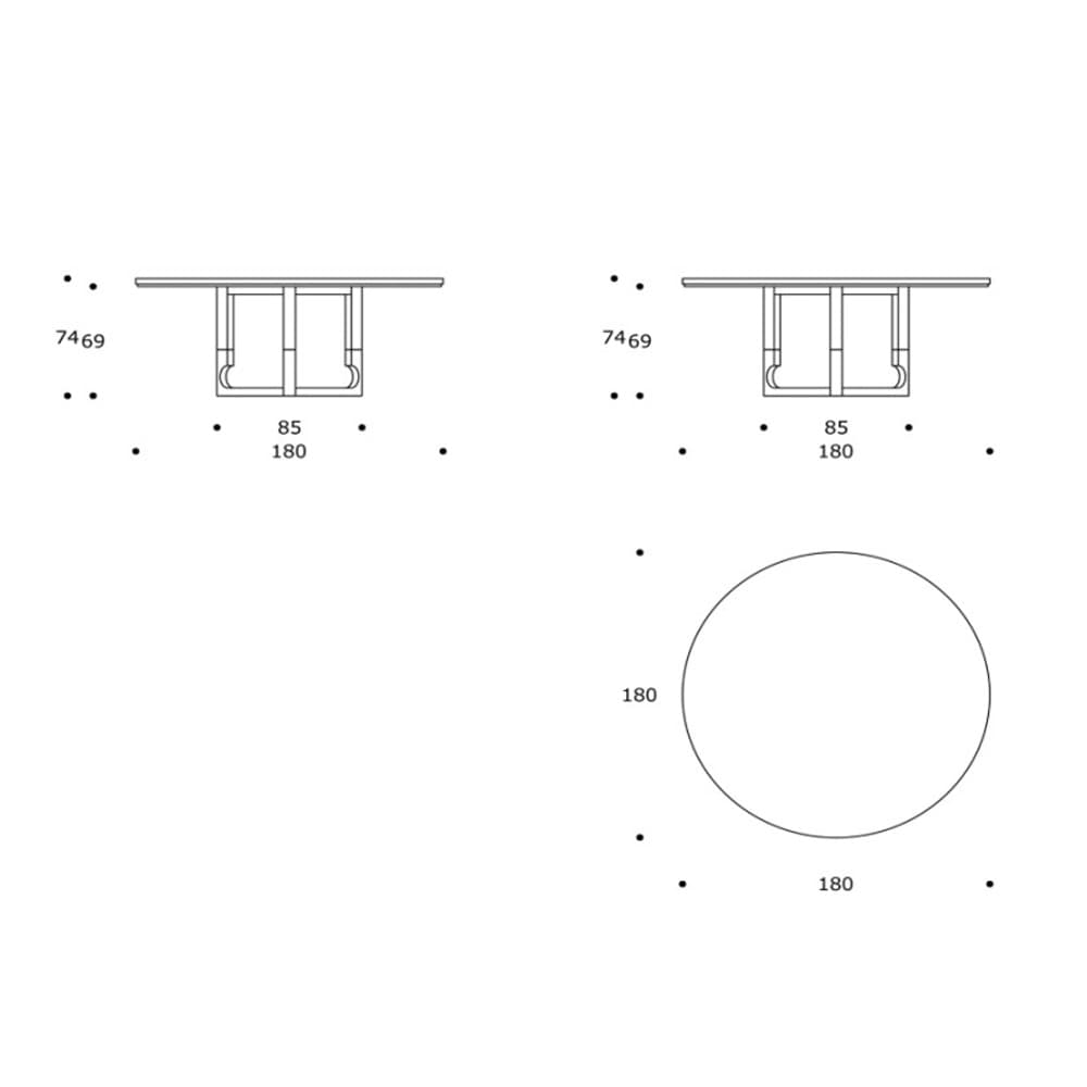 Dean Dining Table by Smania