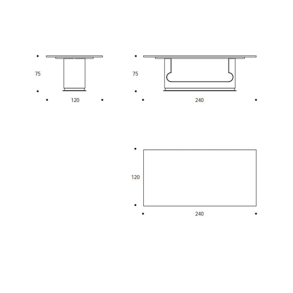 Lock Dining Table by Smania