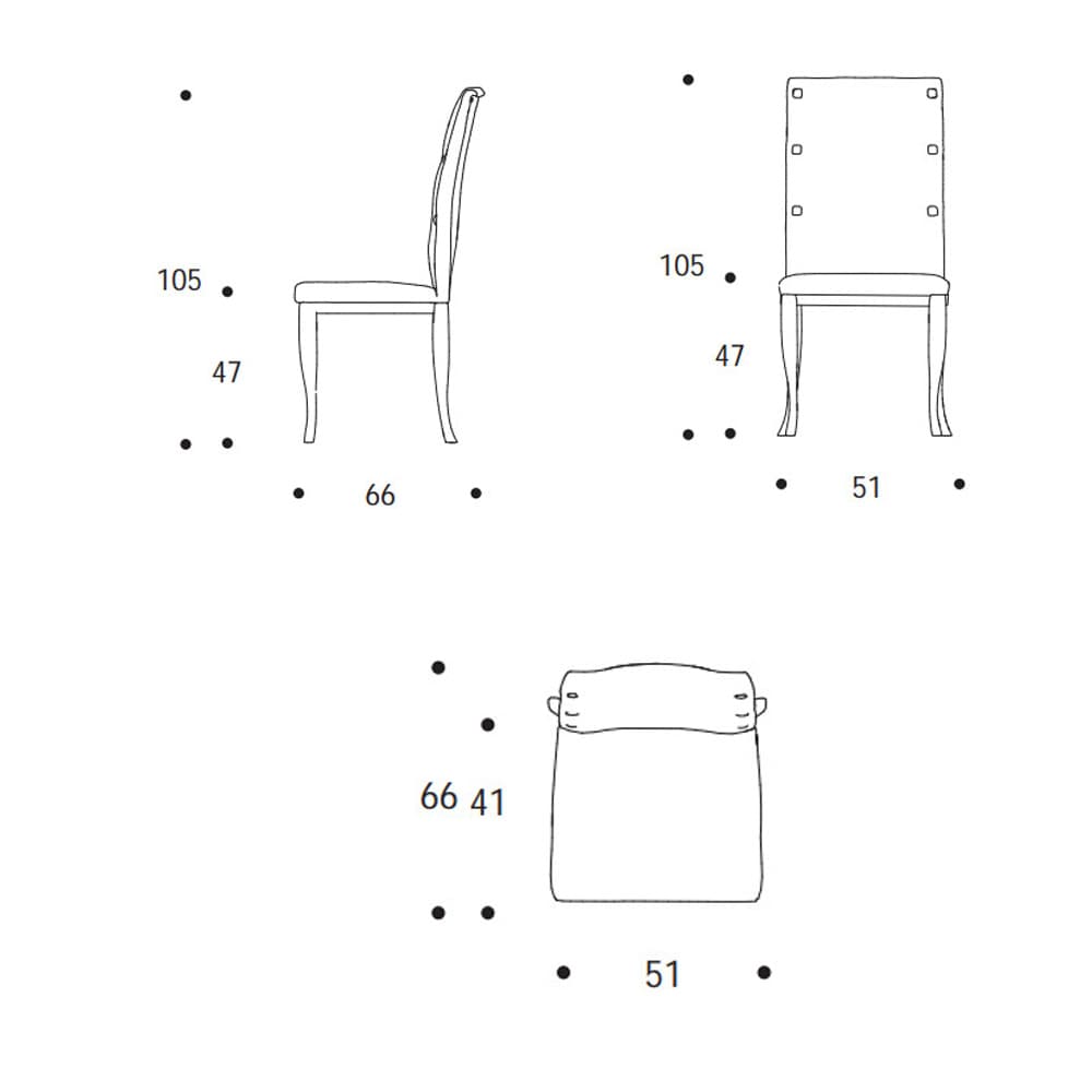 Barbaltadue Dining Chair by Smania