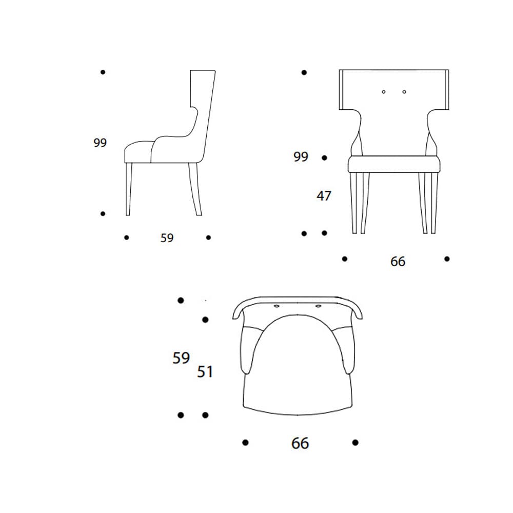 Greta Dining Chair by Smania