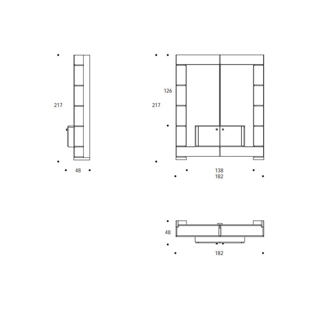 Trinket Tv TV Wall Unit by Smania