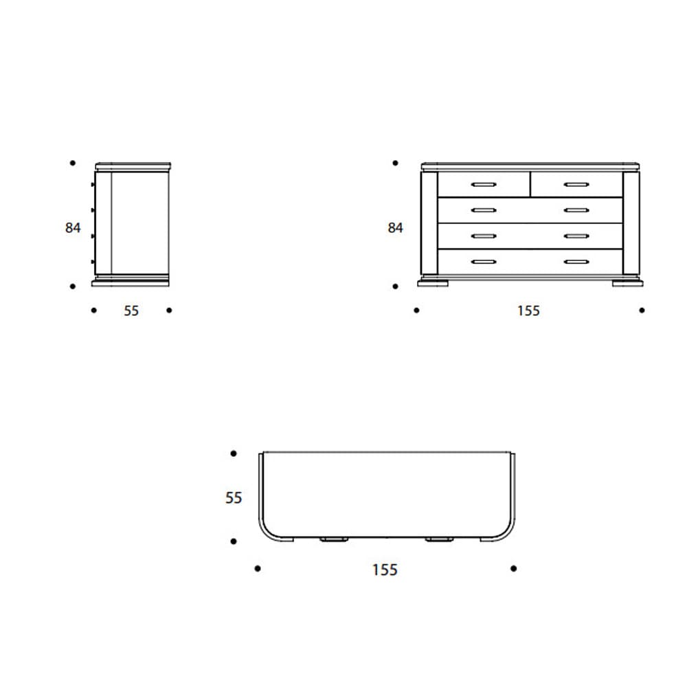 Hermes Chest of Drawer by Smania