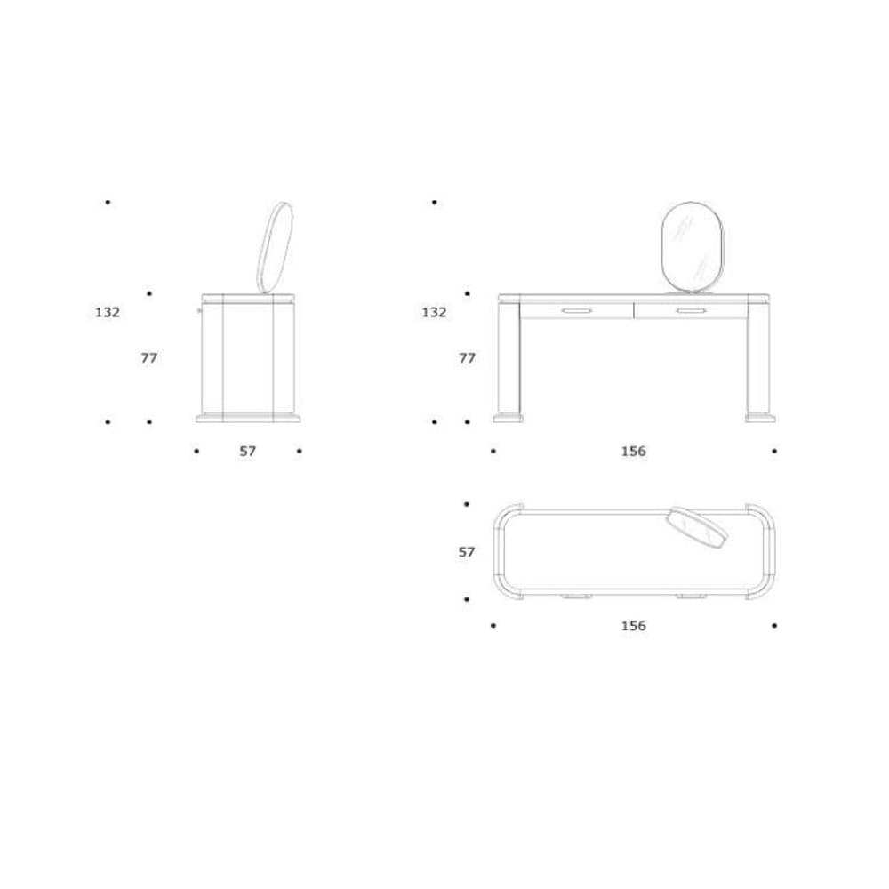 Hermes Dressing Table by Smania