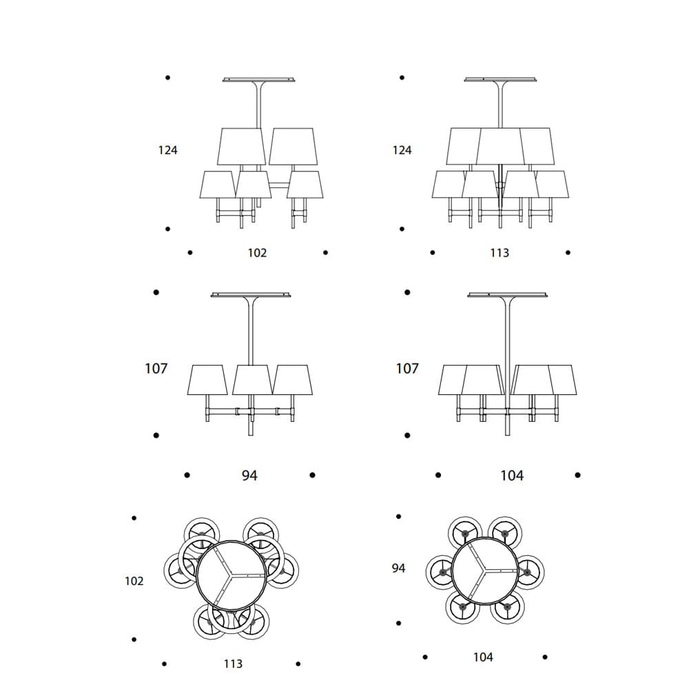 Judith Suspension Lamp by Smania