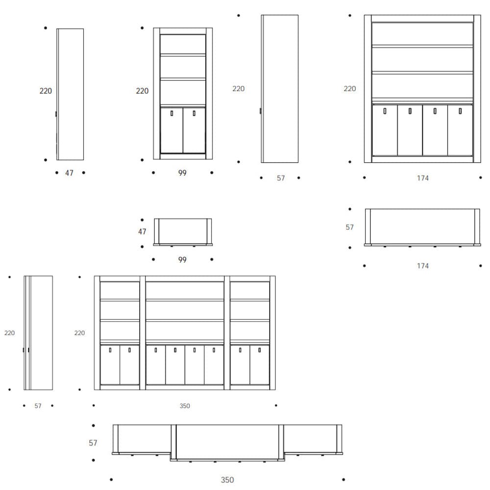 Duke Bookcase by Smania