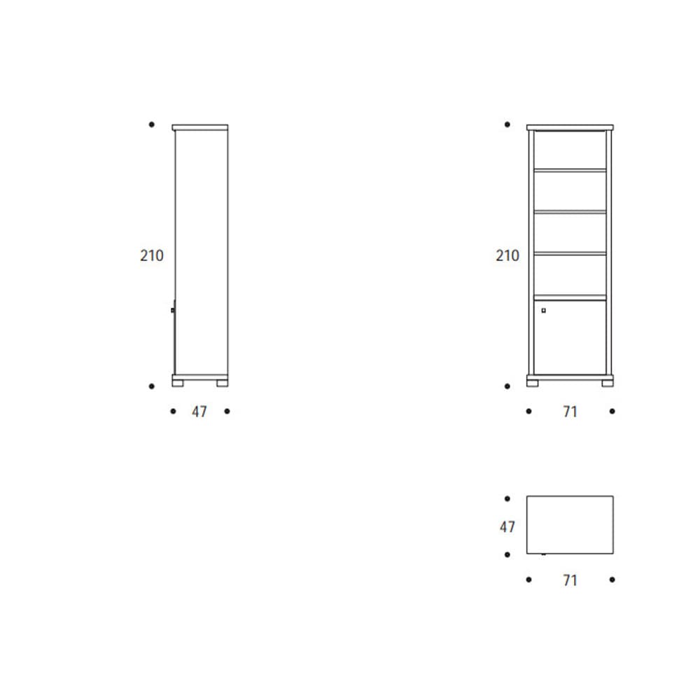 Loti Bookcase by Smania