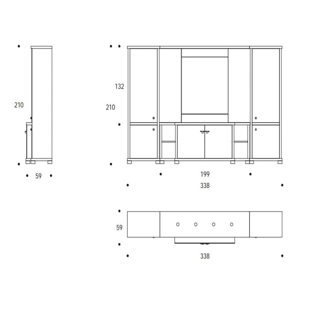 Must Set Bookcase by Smania