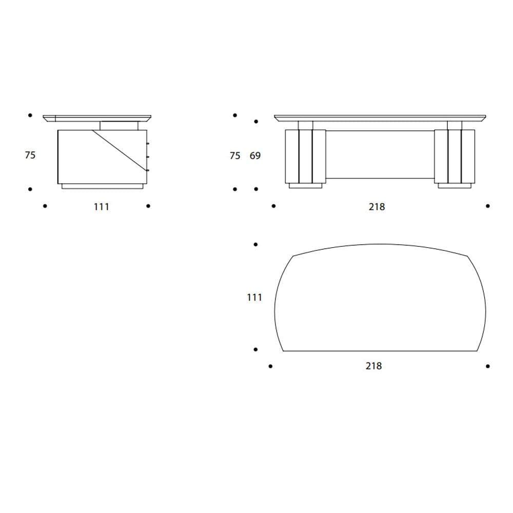 Metropolis Desk by Smania