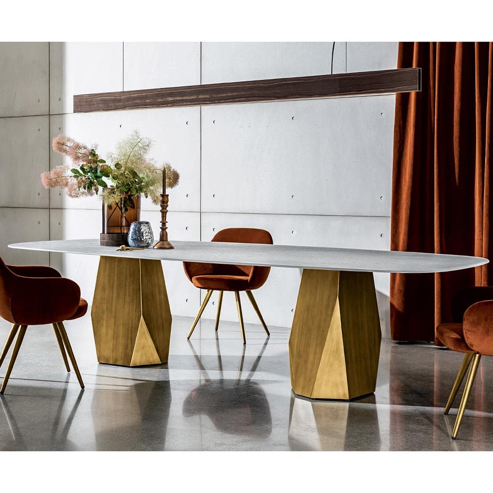 Deod Two Bases Dining Table by Sovet Italia