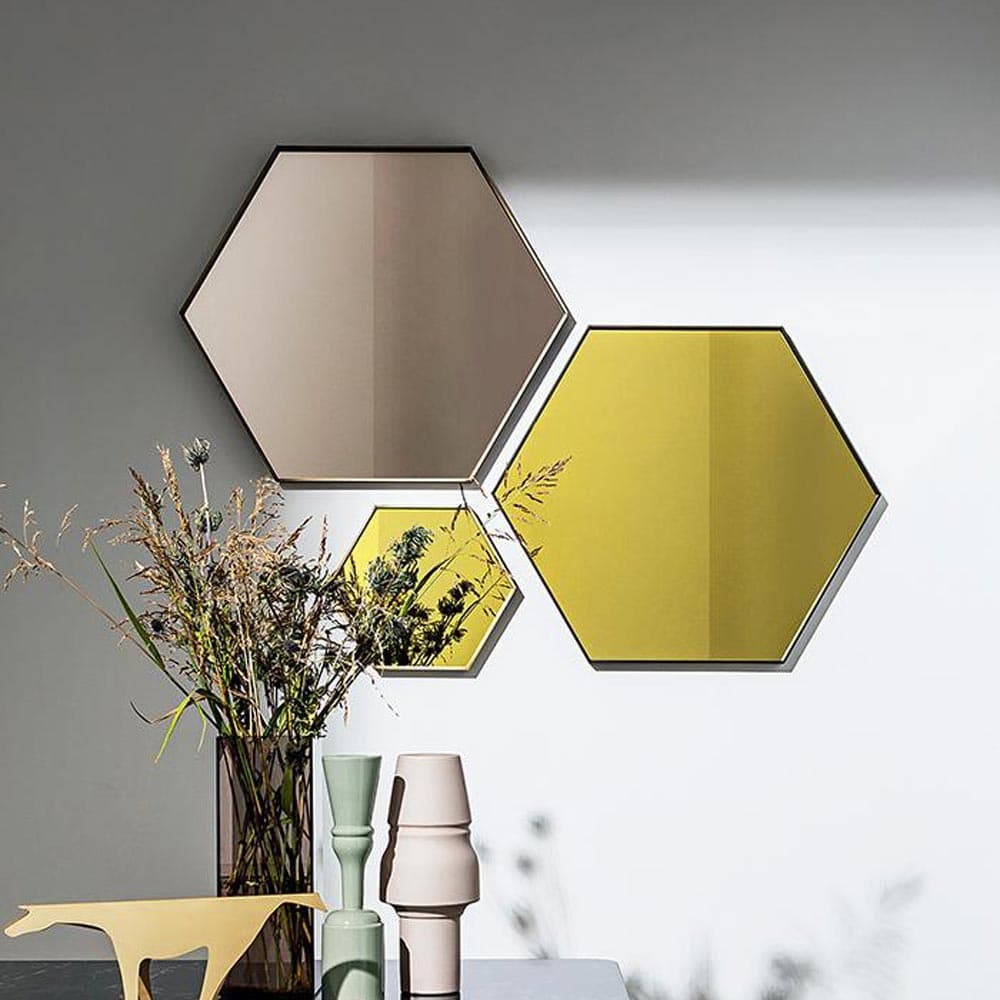 Visual Hexagonal Mirror by Sovet Italia