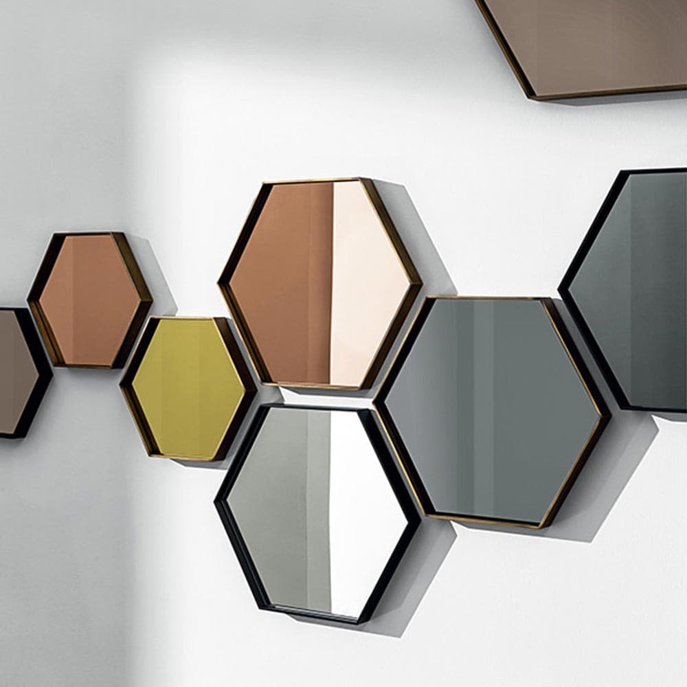 Visual Hexagonal Mirror by Sovet Italia