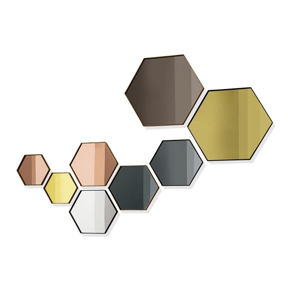 Visual Hexagonal Mirror by Sovet Italia