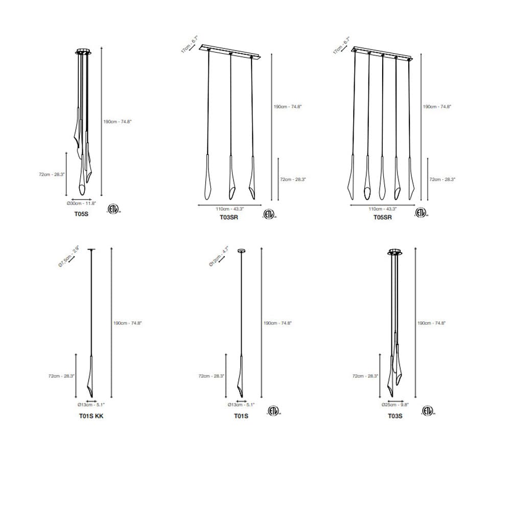 Calle Suspension Lamp by Terzani