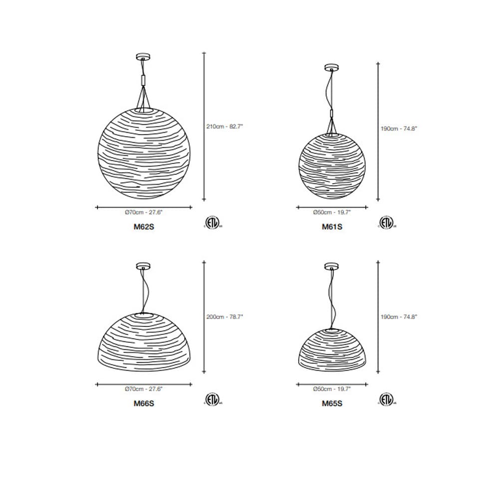 Magdalena Suspension Lamp by Terzani