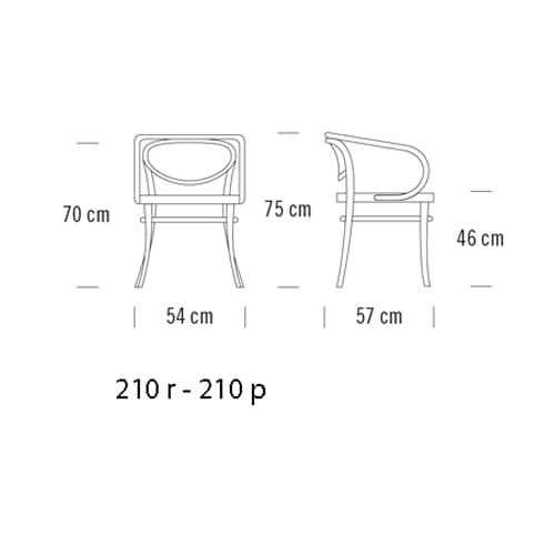 210 Armchair by Thonet