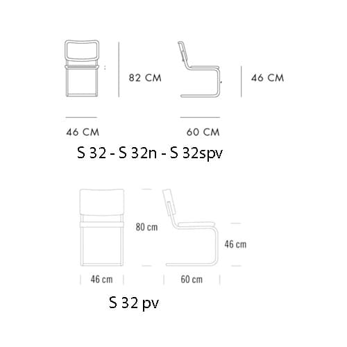 S 32 Dining Chair by Thonet