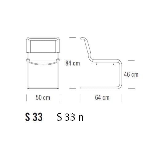 S 33 Dining Chair by Thonet