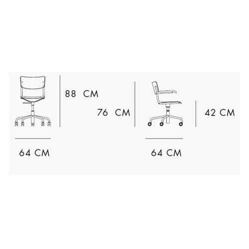 S 43 Swivel Armchair by Thonet