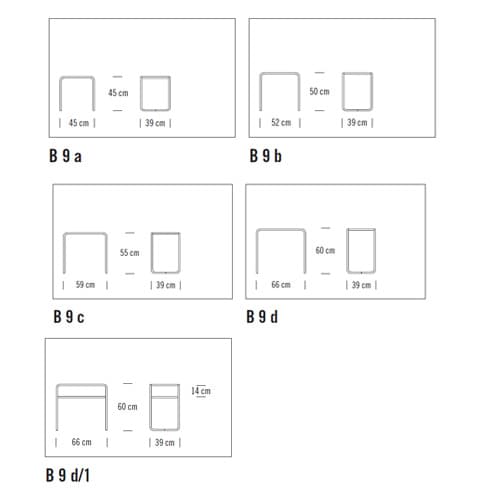 B 9 Side Table by Thonet