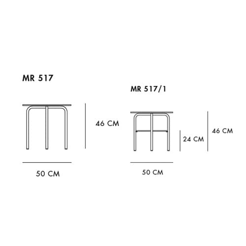 Mr-517 Side Table by Thonet