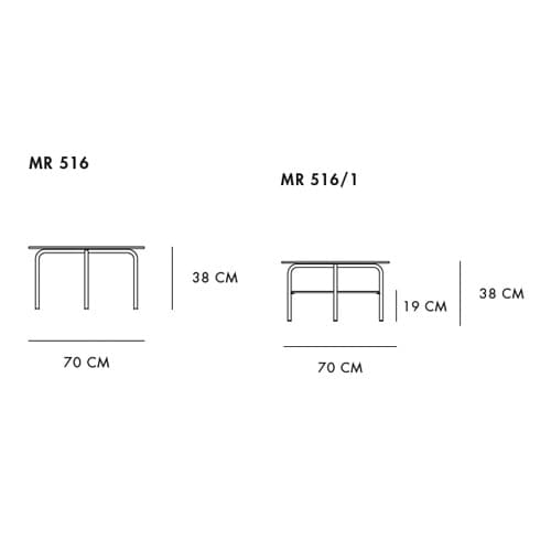 Mr-516 Side Table by Thonet