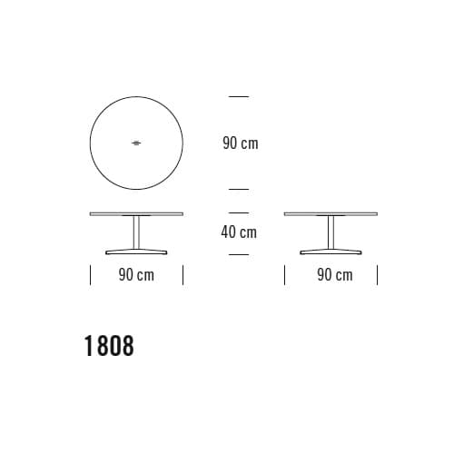 1808 Side Table by Thonet