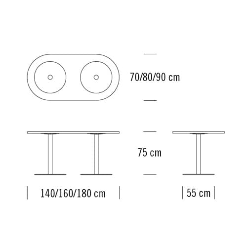 S-1124 Bar Table by Thonet