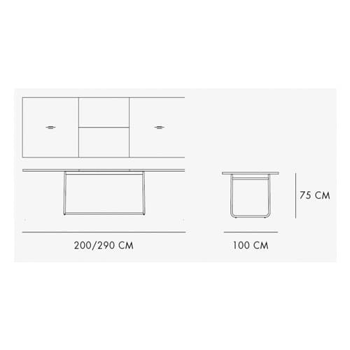 S-1072 Extending Table by Thonet