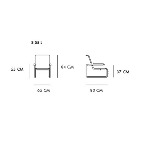 S 35 Armchair by Thonet