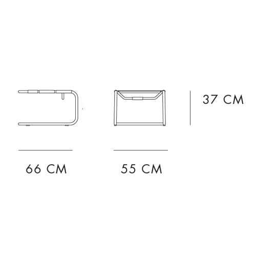 S 35 Outdoor Footstool by Thonet