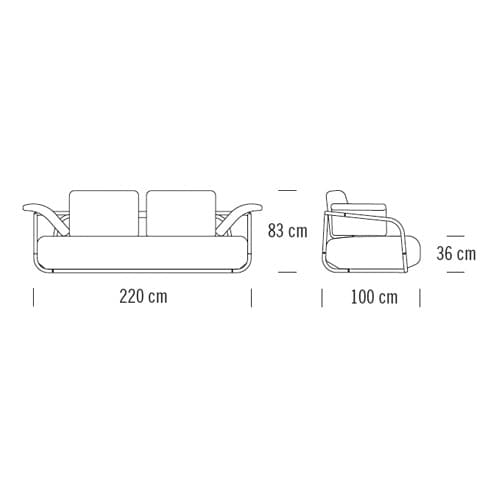 2002-C002 Sofa by Thonet