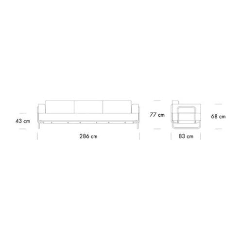 S-5003-C001 Sofa by Thonet