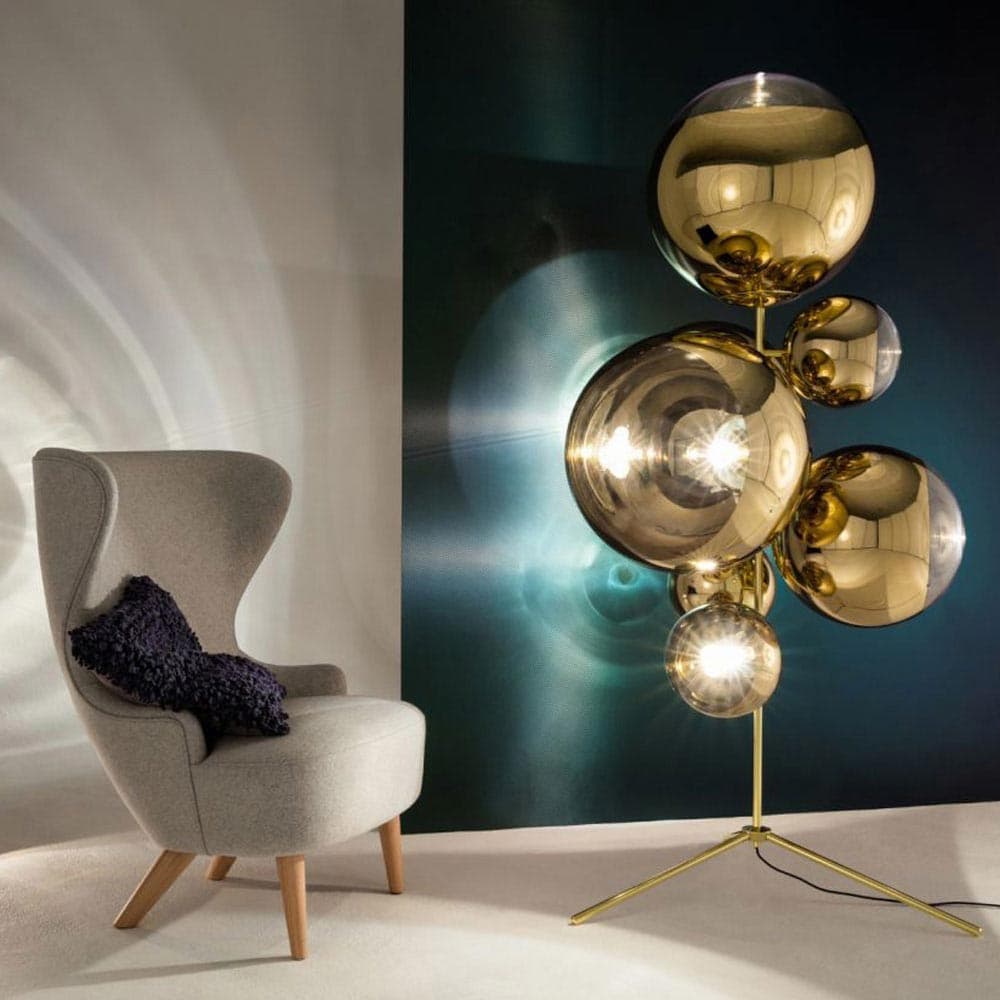 Mirror Ball Floor Lamp by Tom Dixon