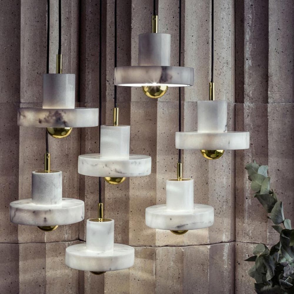 Stone Pendant Lamp by Tom Dixon