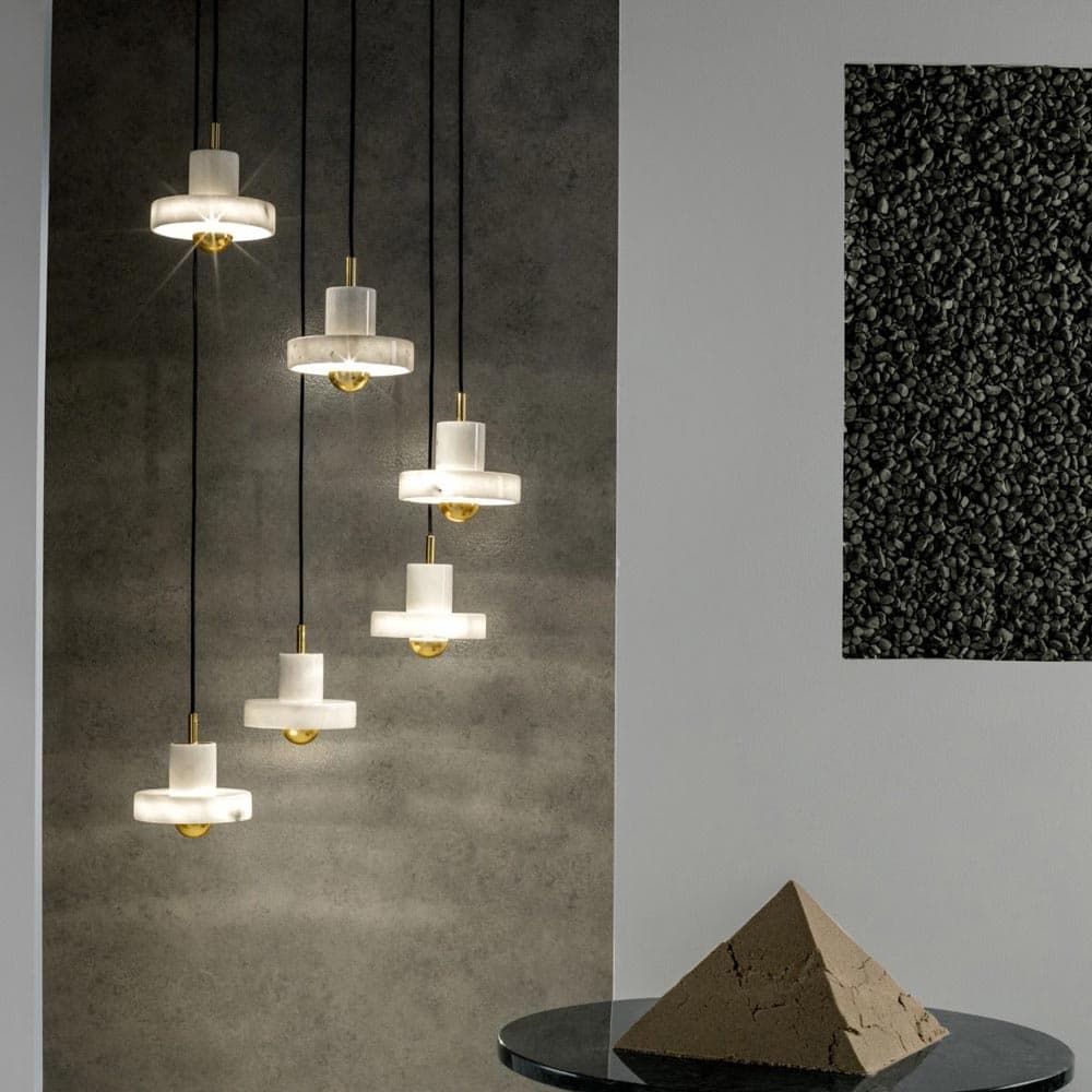 Stone Pendant Lamp by Tom Dixon