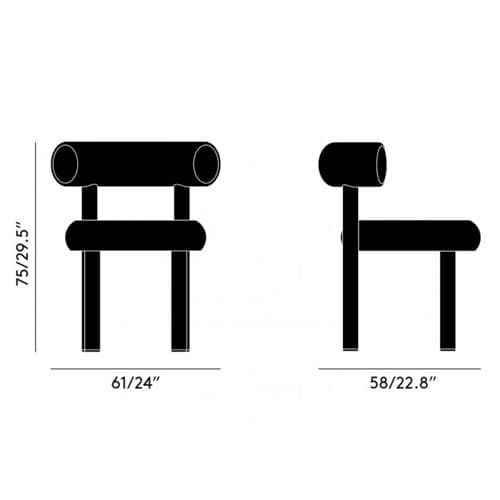 Fat Dining Chair by Tom Dixon