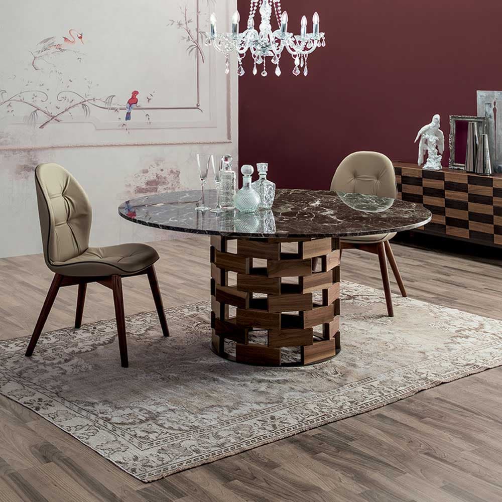 Colosseo And Big Colosseo Dining Table by Tonin Casa