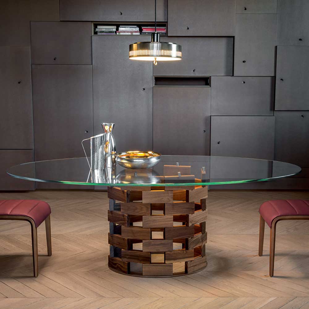 Colosseo And Big Colosseo Dining Table by Tonin Casa