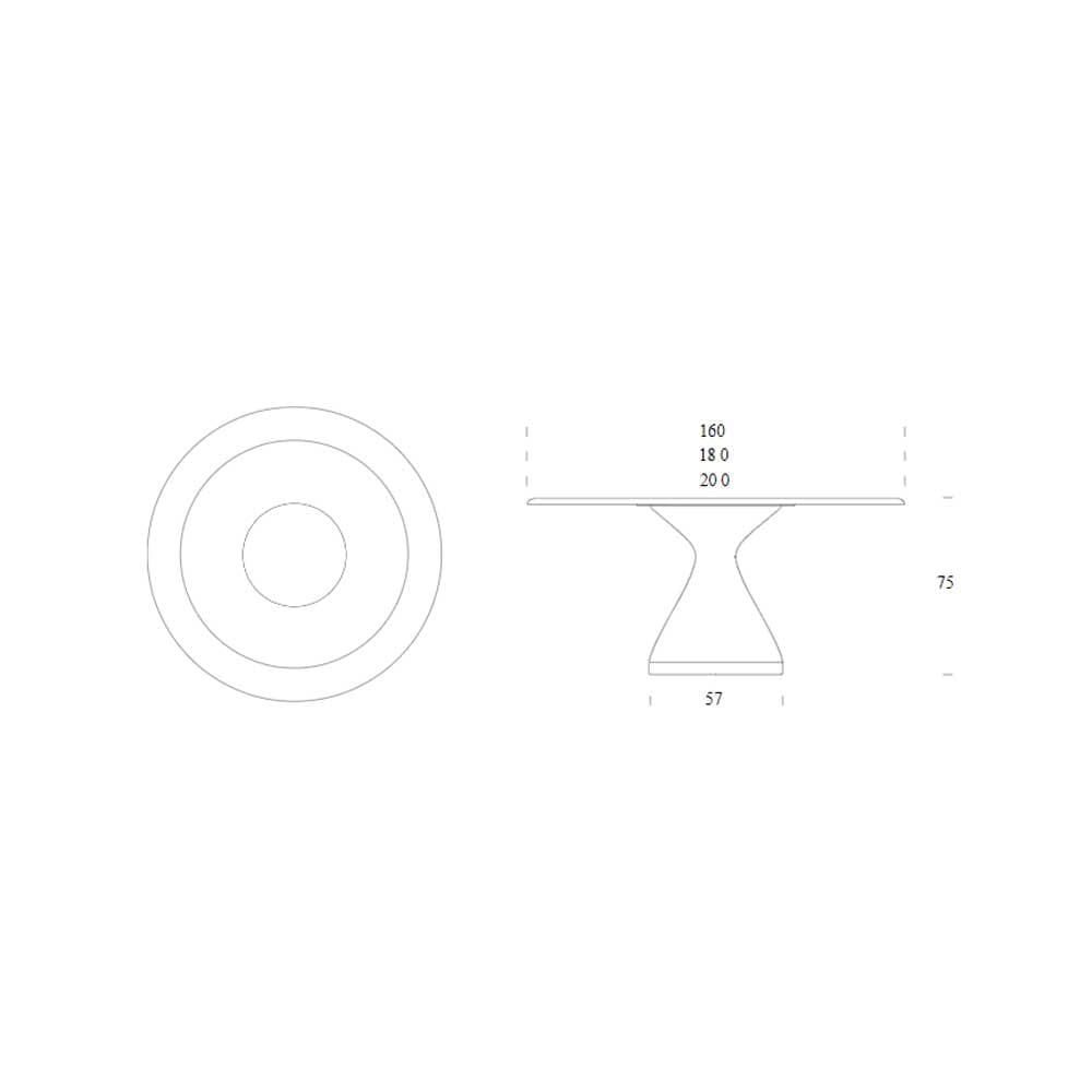 Dolly Dining Table by Tonin Casa