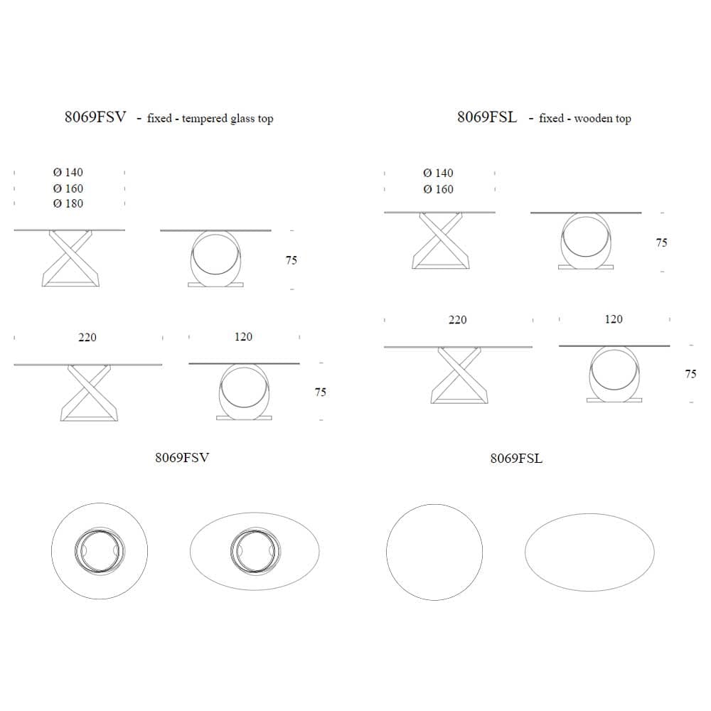 Capri Dining Table by Tonin Casa