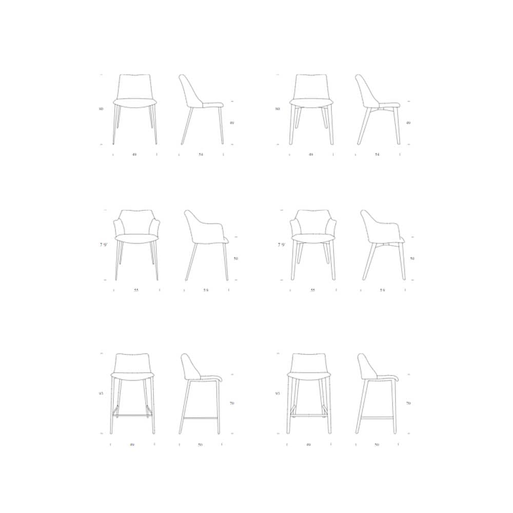 Agata Dining Chair by Tonin Casa