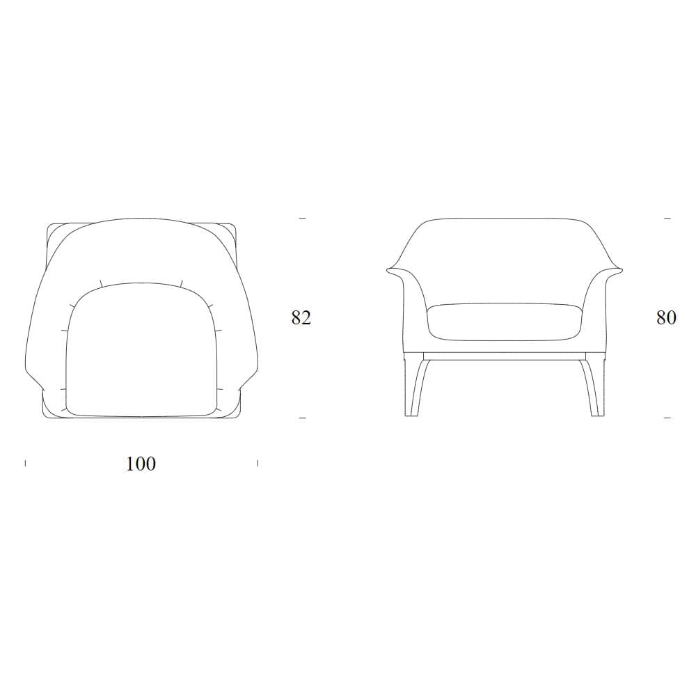 Tiffany Armchair by Tonin Casa