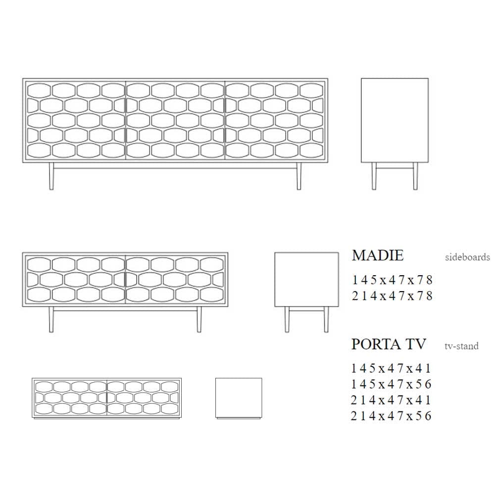 Honey Sideboard by Tonin Casa