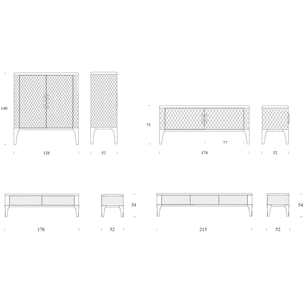 Tiffany Sideboard by Tonin Casa