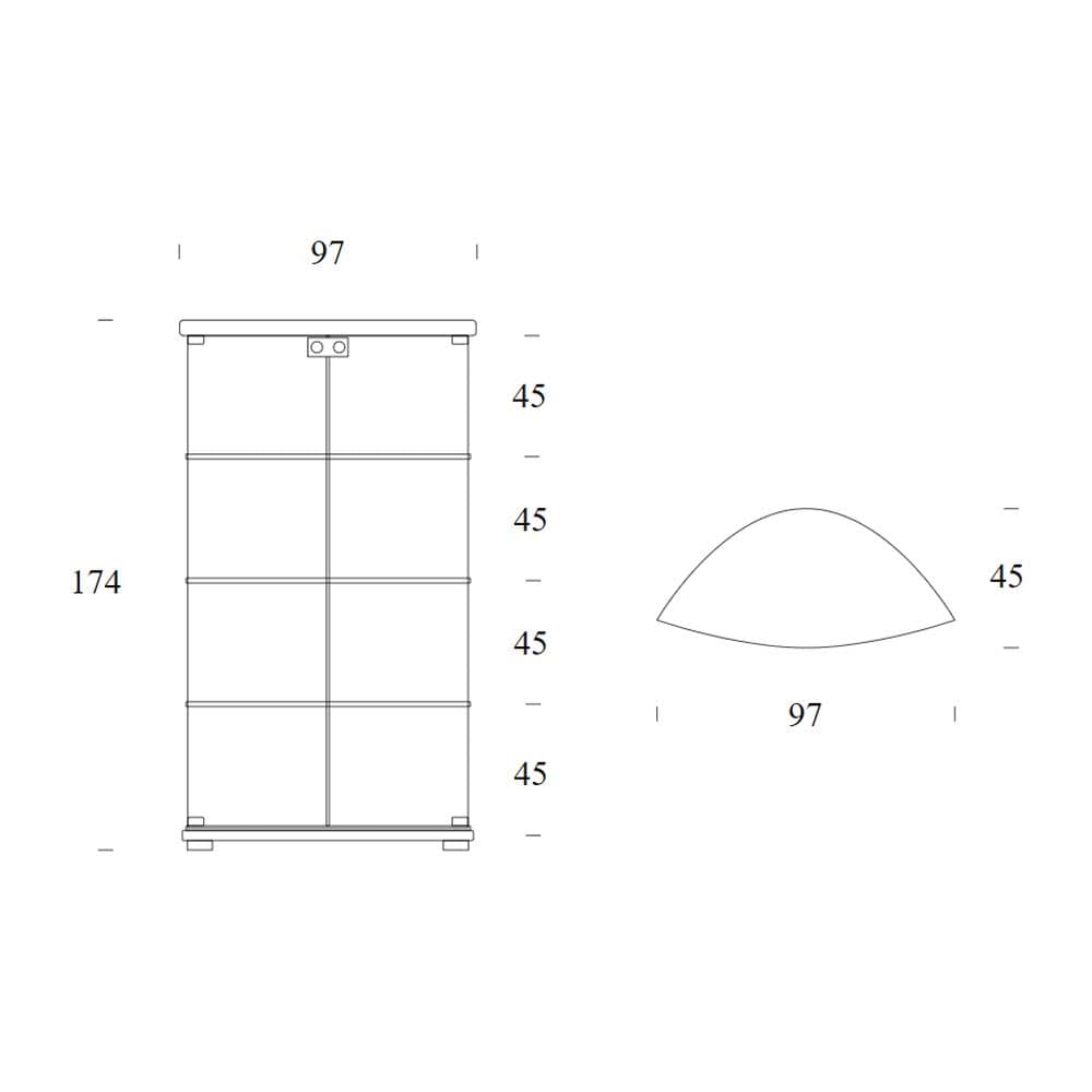 Gracia Display Cabinet by Tonin Casa