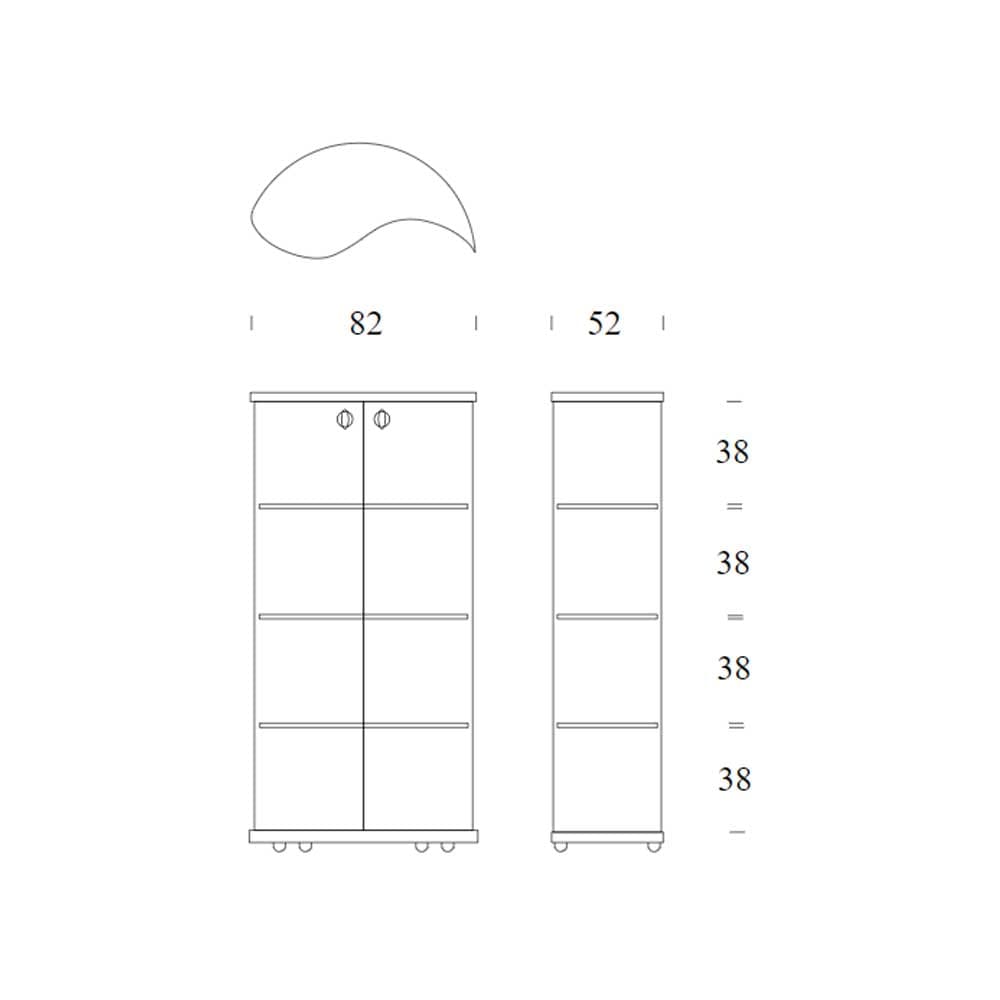 Oregina Display Cabinet by Tonin Casa