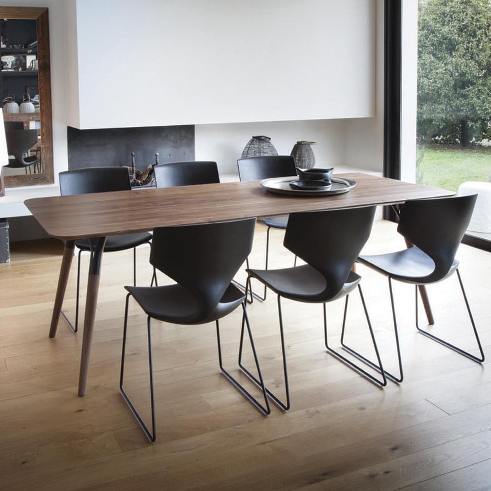 Salt And Pepper Rectangular Dining Table by Tonon