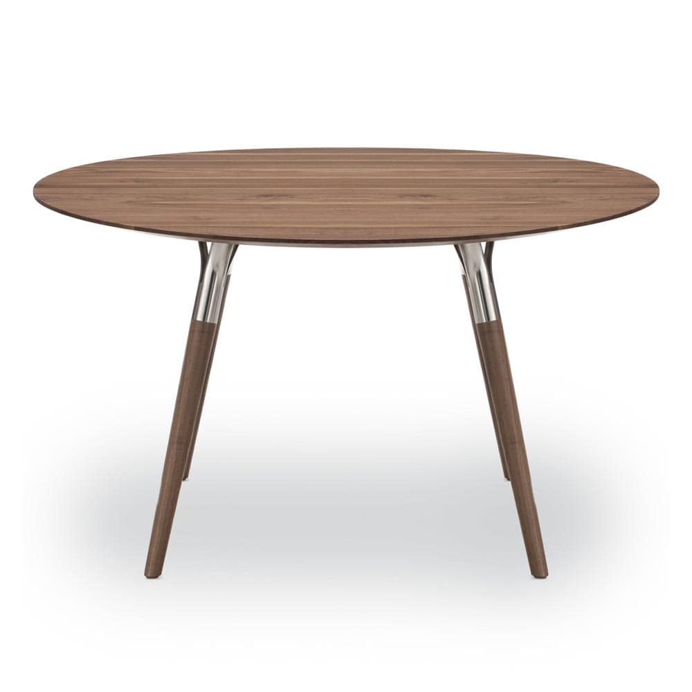 Salt And Pepper Round Dining Table by Tonon