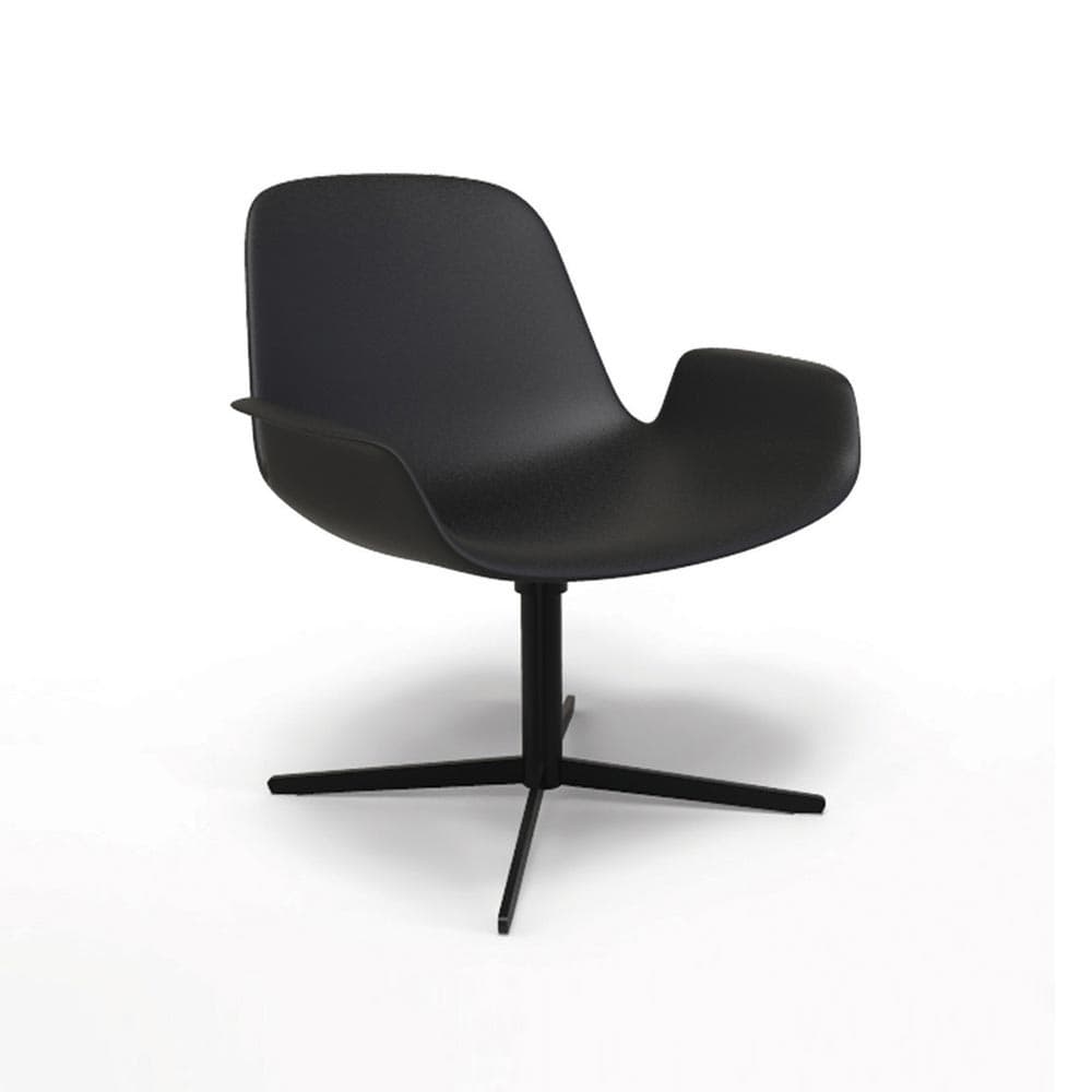 Step Upholstered Swivel Armchair by Tonon